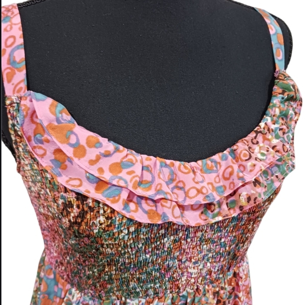 Maeve Confetti Whirl Silk Dress - Picture 5 of 11